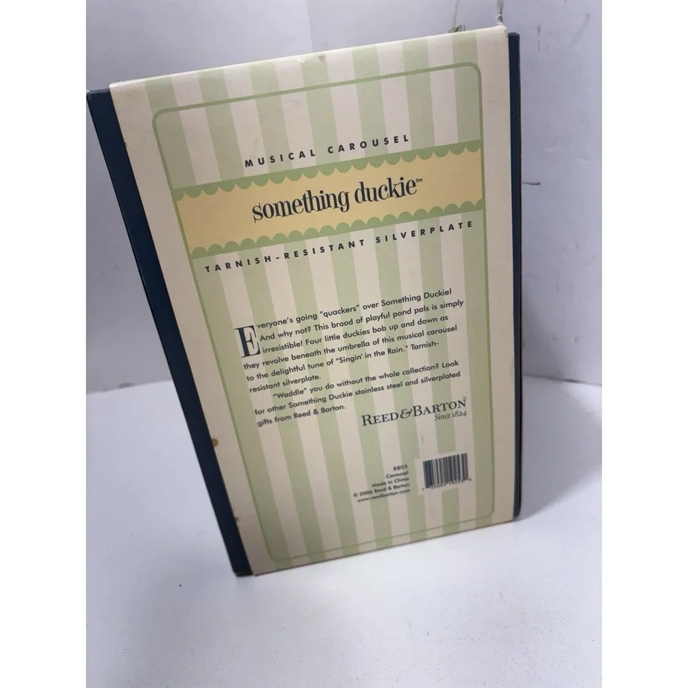 Reed & Barton Silver Something Duckie Carousel Ducks Musical Works Mint Conditio